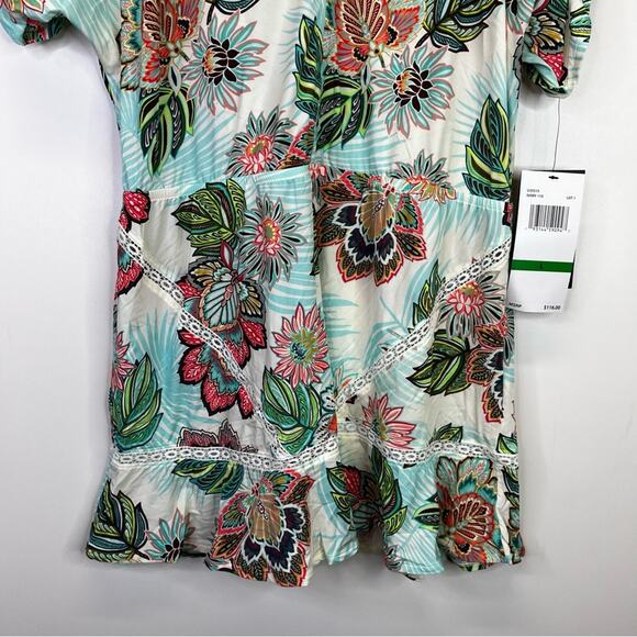 Coco Reef Adorn Printed Tiered Cover Up Swim dress multicolor - L - Picture 6 of 13